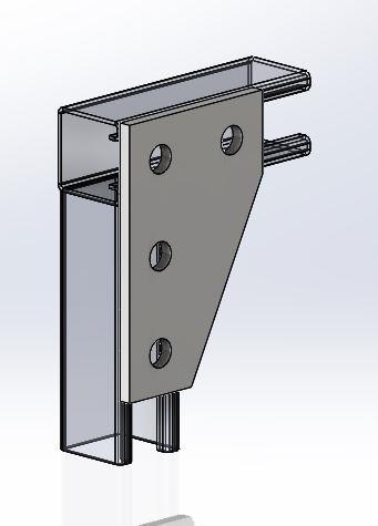 empire industries 9015ffz fig 9015ff 4 hole corner gusset 3 12 x 5 38 ...